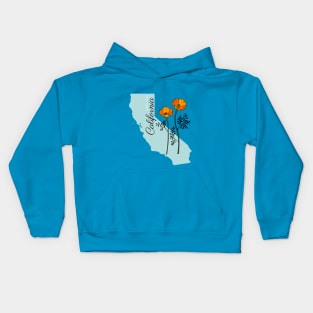 California State Flower Kids Hoodie